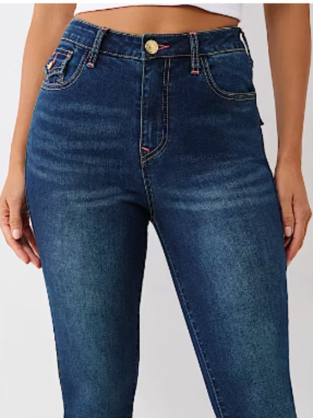 TRUE RELIGION Halle High Rise Skinny Flap Pockets Jeans--NWT--30 - Picture 2 of 16